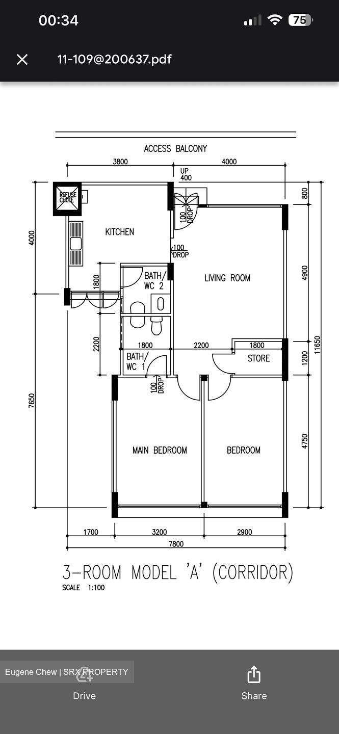 Blk 637 Veerasamy Road (Central Area), HDB 3 Rooms #636927831